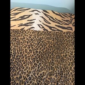 Ralph Lauren Home Aragon Sheet Set, FULL, Leopard Flat Sheet, Tiger Fitted Sheet